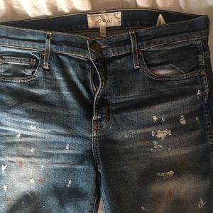 The great paint splattered jeans. Barely worn.